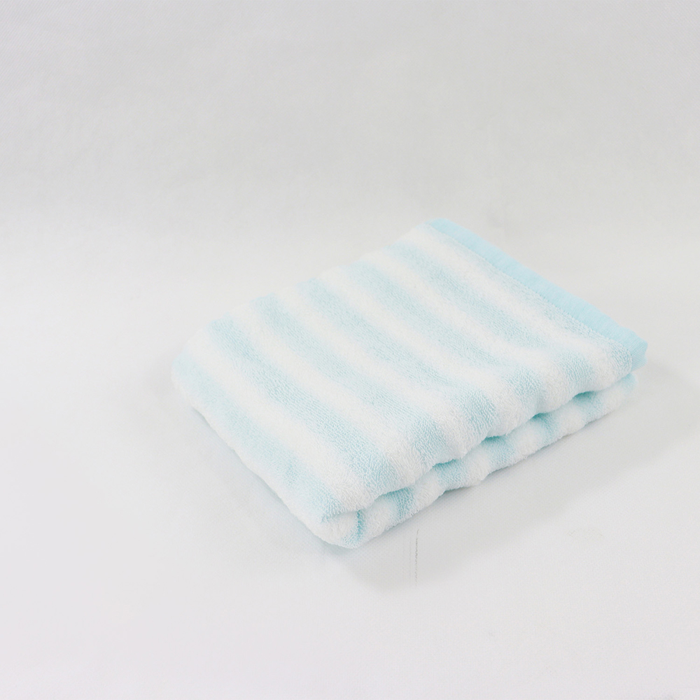 JOGAN日本成願毛巾 Airfeeling 朵朵雲系列 純棉毛巾 線條藍